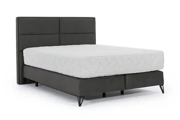 Kasyap Sängpaket Ramsäng 180x200 cm - Grå - Möbler - Säng - Komplett sängpaket