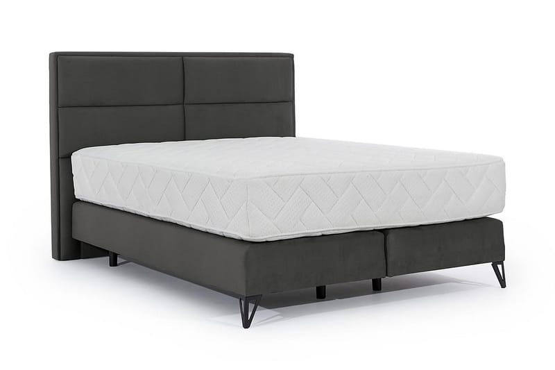 Kasyap Sängpaket Ramsäng 180x200 cm - Grå - Möbler - Säng - Komplett sängpaket