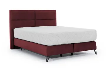 Kasyap Sängpaket Ramsäng 180x200 cm - Vinröd - Möbler - Säng - Komplett sängpaket