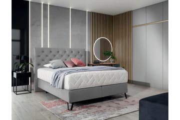 Katsumi Sängpaket Ramsäng 160x200 cm - Ljusgrå - Möbler - Säng - Komplett sängpaket