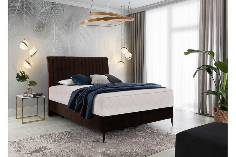 Katsuo Sängpaket Ramsäng 140x200 cm - Brun - Möbler - Säng - Komplett sängpaket
