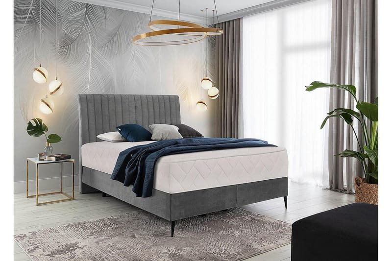 Katsuo Sängpaket Ramsäng 140x200 cm - Grå - Möbler - Säng - Komplett sängpaket