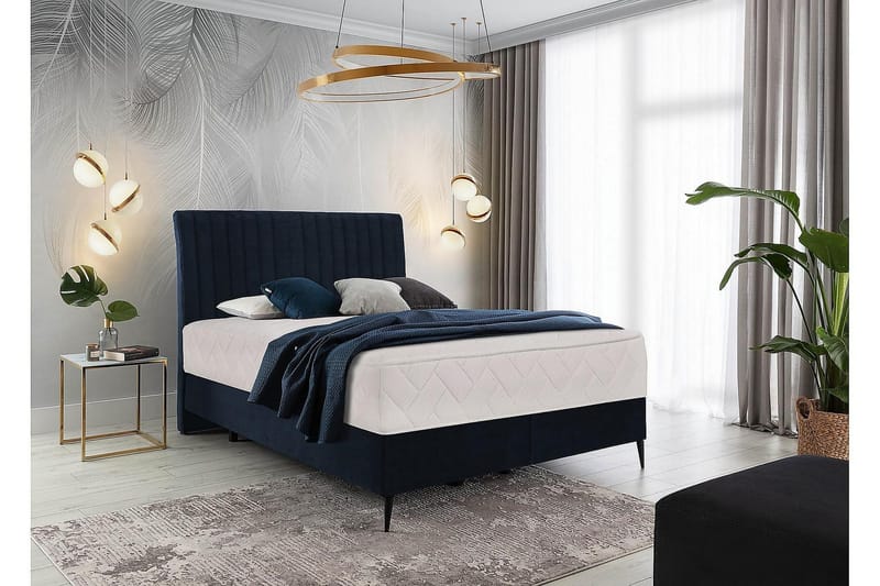 Katsuo Sängpaket Ramsäng 140x200 cm - Mörkblå - Möbler - Säng - Komplett sängpaket