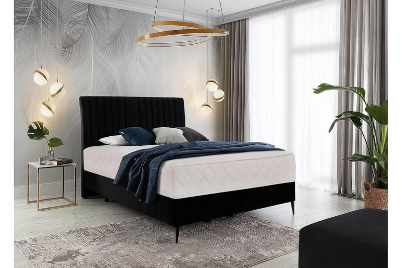Katsuo Sängpaket Ramsäng 160x200 cm - Svart - Möbler - Säng - Komplett sängpaket
