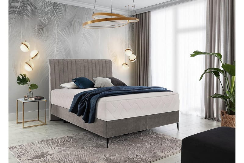 Katsuo Sängpaket Ramsäng 180x200 cm - Grå - Möbler - Säng - Komplett sängpaket