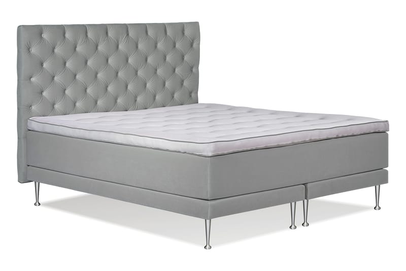 Kolina Komplett Sängpaket 160x200 - Ljusgrå - Komplett sängpaket