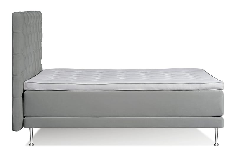 Kolina Kontinentalsäng 140 - Ljusgrå - Komplett sängpaket
