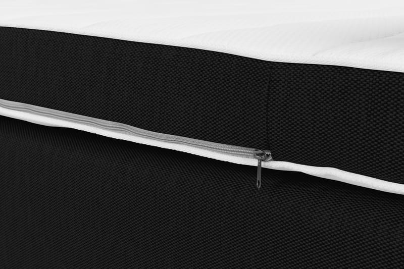 Komplett Sängpaket Brighton Knappar Svart - 160 cm - Kontinentalsäng - Dubbelsäng - Komplett sängpaket