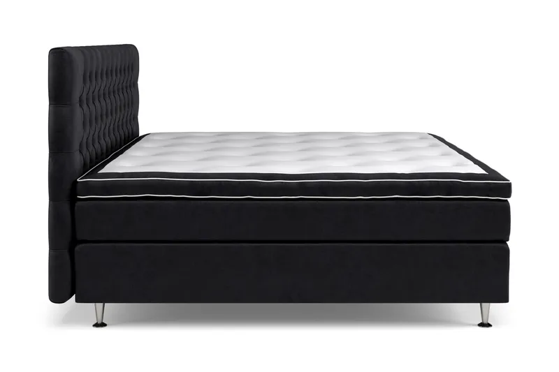 Komplett Sängpaket Celine  210x210 cm - Svart|Sammet - Möbler - Säng - Kontinentalsäng