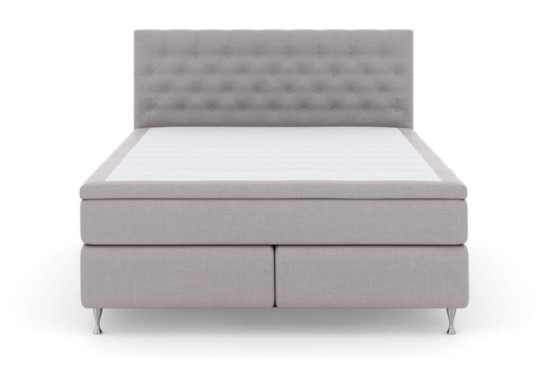 Komplett Sängpaket Choice No 5 180x200 Fast/Medium Latex, Ljusgrå|Silver