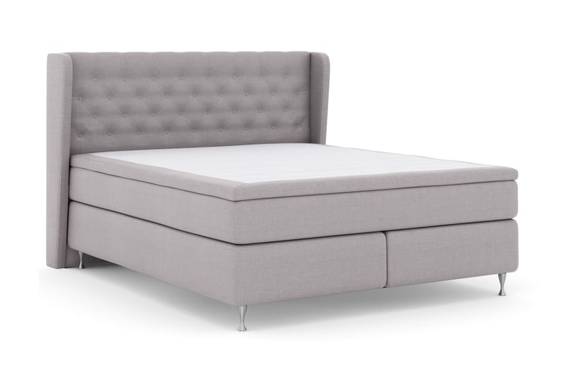 Komplett Sängpaket Choice No 5 180x200 Fast/Medium Watergel - Ljusgrå|Silver - Möbler - Säng - Kontinentalsäng