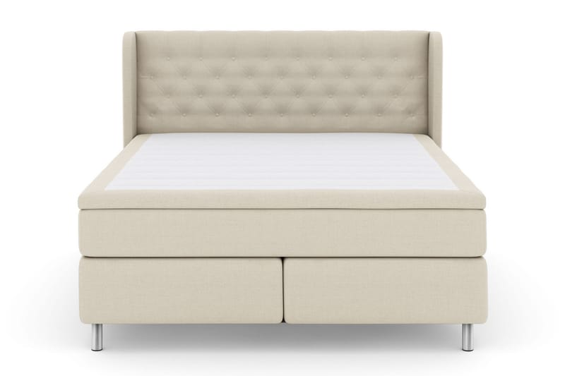 Komplett Sängpaket Choice No 5 210x210 Fast Latex - Beige|Metall - Kontinentalsäng - Dubbelsäng - Komplett sängpaket