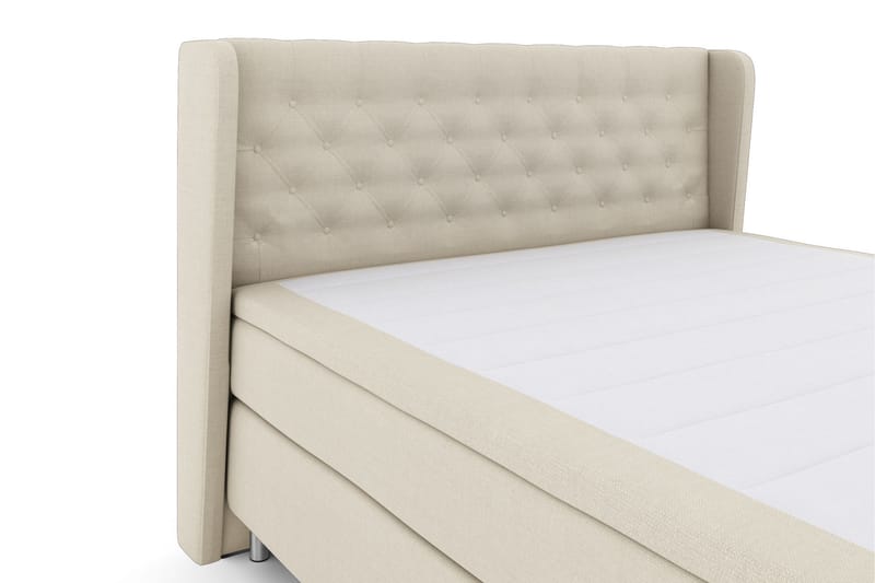 Komplett Sängpaket Choice No 5 210x210 Fast Latex - Beige|Metall - Kontinentalsäng - Dubbelsäng - Komplett sängpaket