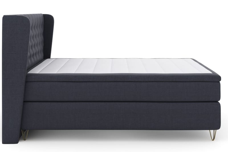 Komplett Sängpaket Choice No 5 210x210 Fast Watergel - Blå|Metall V-form - Möbler - Säng - Kontinentalsäng