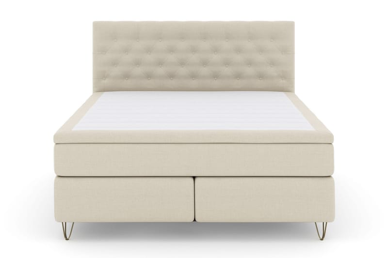 Komplett Sängpaket Choice No 5 210x210 Fast/Medium Watergel - Beige|Metall V-form - Möbler - Säng - Kontinentalsäng