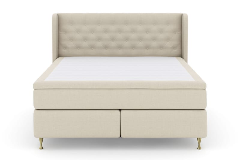 Komplett Sängpaket Choice No 5 210x210 Medium Watergel - Beige|Guld - Möbler - Säng - Kontinentalsäng