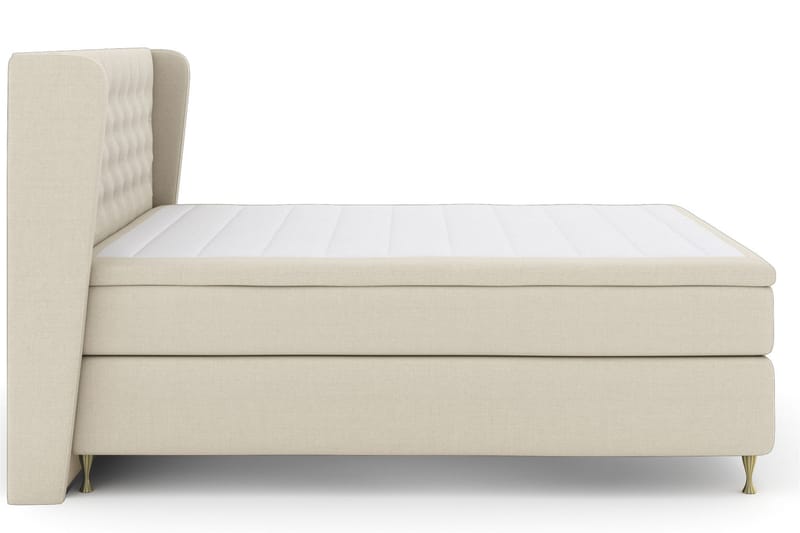 Komplett Sängpaket Choice No 5 210x210 Medium Watergel - Beige|Guld - Möbler - Säng - Kontinentalsäng