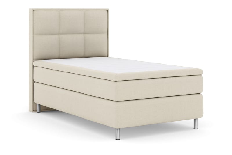 Komplett Sängpaket Choice No 6 120x200 Fast Memory/Pocket - Beige|Metall - Möbler - Säng - Kontinentalsäng