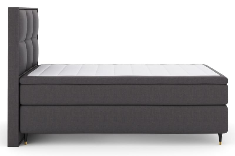 Komplett Sängpaket Choice No 6 120x200 Fast Memory/Pocket - Mörkgrå|Guld - Möbler - Säng - Kontinentalsäng