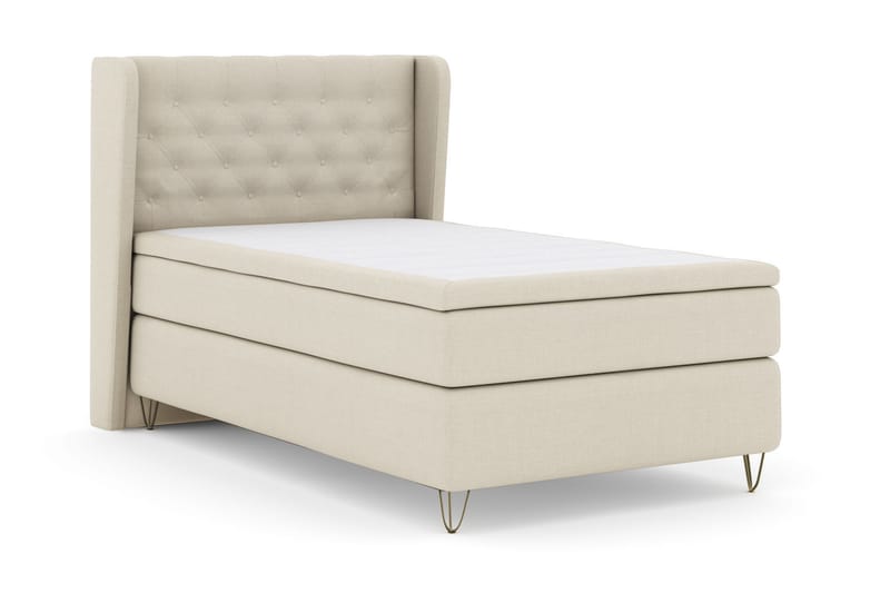 Komplett Sängpaket Choice No 6 120x200 Fast Watergel - Beige|Metall V-form - Möbler - Säng - Enkelsäng