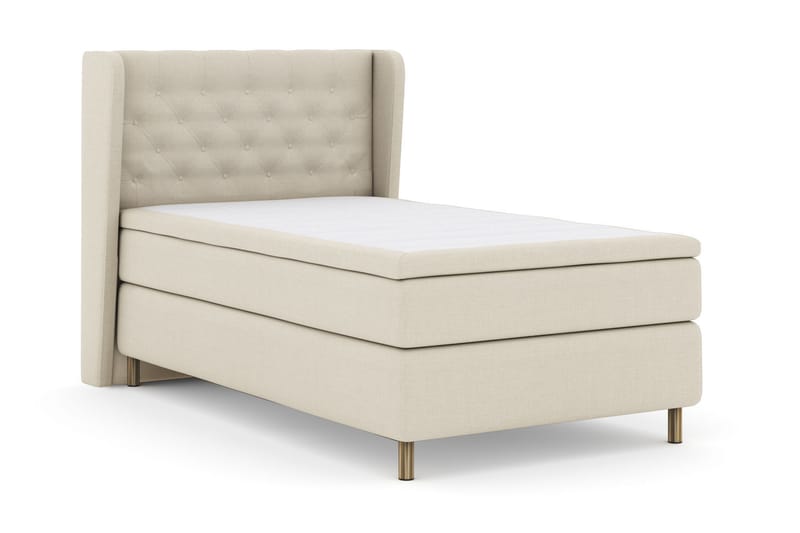 Komplett Sängpaket Choice No 6 120x200 Medium Memory/Pocket - Beige|Koppar - Möbler - Säng - Kontinentalsäng