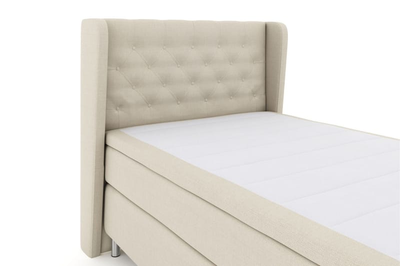 Komplett Sängpaket Choice No 6 120x200 Medium Memory/Pocket - Beige|Metall - Kontinentalsäng - Komplett sängpaket