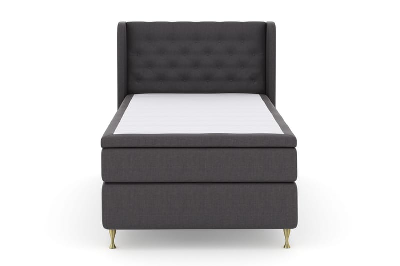 Komplett Sängpaket Choice No 6 120x200 Medium Memory/Pocket - Mörkgrå|Guld - Möbler - Säng - Kontinentalsäng