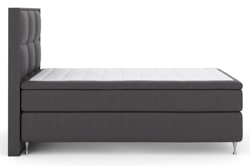 Komplett Sängpaket Choice No 6 120x200 Medium Watergel - Mörkgrå|Silver - Möbler - Säng - Kontinentalsäng