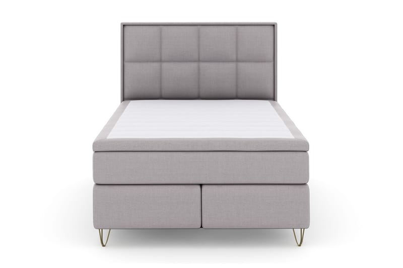 Komplett Sängpaket Choice No 6 140x200 Fast Latex/Memory - Ljusgrå|Metall V-form - Möbler - Säng - Kontinentalsäng