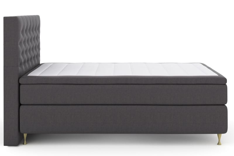 Komplett Sängpaket Choice No 6 140x200 Fast Memory/Pocket - Mörkgrå|Guld - Möbler - Säng - Enkelsäng