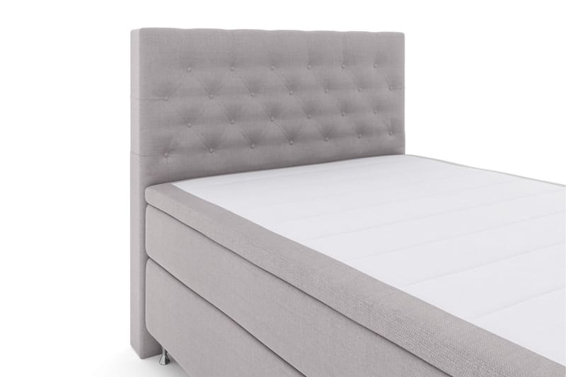 Komplett Sängpaket Choice No 6 140x200 Medium Latex/Memory - Ljusgrå|Silver - Kontinentalsäng - Komplett sängpaket