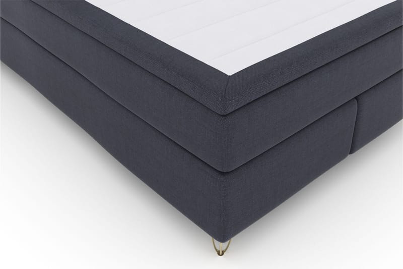 Komplett Sängpaket Choice No 6 140x200 Medium Memory/Pocket - Blå|Metall V-form - Kontinentalsäng - Komplett sängpaket