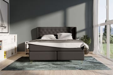 Komplett Sängpaket Choice No 6 160x200 Fast Latex/Memory - Mörkgrå|Koppar - Möbler - Säng - Kontinentalsäng
