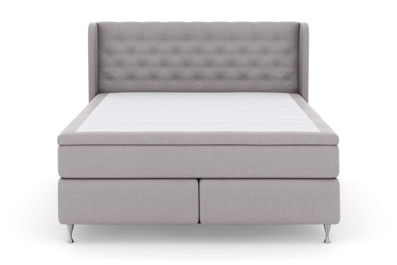 Komplett Sängpaket Choice No 6 160x200 Fast Watergel - Ljusgrå|Silver - Möbler - Säng - Kontinentalsäng