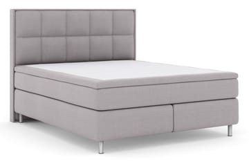 Komplett Sängpaket Choice No 6 160x200 Fast/Medium Watergel - Ljusgrå|Metall - Möbler - Säng - Kontinentalsäng