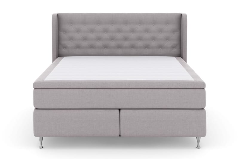Komplett Sängpaket Choice No 6 160x200 Medium Memory/Pocket, Ljusgrå|Silver