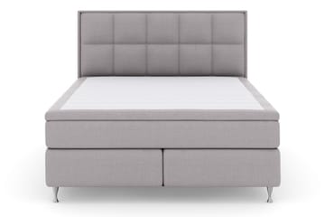 Komplett Sängpaket Choice No 6 160x200 Medium Memory/Pocket - Ljusgrå|Silver - Möbler - Säng - Kontinentalsäng