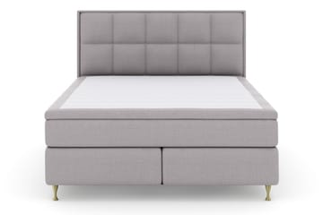 Komplett Sängpaket Choice No 6 160x200 Medium Watergel - Ljusgrå|Guld - Möbler - Säng - Kontinentalsäng