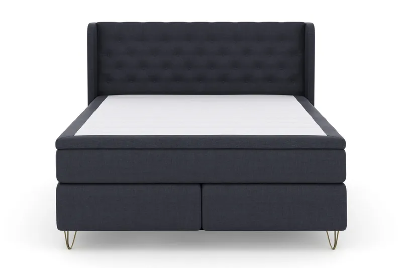 Komplett Sängpaket Choice No 6 180x200 Fast Latex/Memory, Blå|Metall V-form