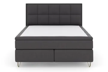 Komplett Sängpaket Choice No 6 180x200 Fast Watergel - Mörkgrå|Metall V-form - Möbler - Säng - Kontinentalsäng