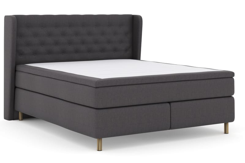 Komplett Sängpaket Choice No 6 180x200 F/M Memory/Pocket - Mörkgrå|Koppar - Möbler - Säng - Kontinentalsäng
