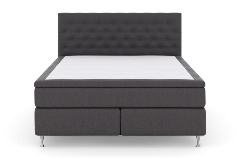 Komplett Sängpaket Choice No 6 180x200 F/M Memory/Pocket, Mörkgrå|Silver