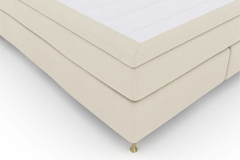 Komplett Sängpaket Choice No 6 180x200 Medium Watergel - Beige|Guld - Kontinentalsäng - Dubbelsäng - Komplett sängpaket