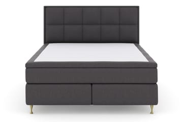 Komplett Sängpaket Choice No 6 180x200 Medium Watergel - Mörkgrå|Guld - Möbler - Säng - Kontinentalsäng