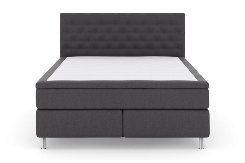 Komplett Sängpaket Choice No 6 210x210 Fast/Medium Watergel - Mörkgrå|Metall - Möbler - Säng - Kontinentalsäng