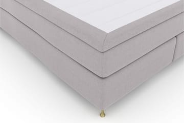 Komplett Sängpaket Choice No 6 210x210 Medium Memory/Pocket - Ljusgrå|Guld - Möbler - Säng - Kontinentalsäng