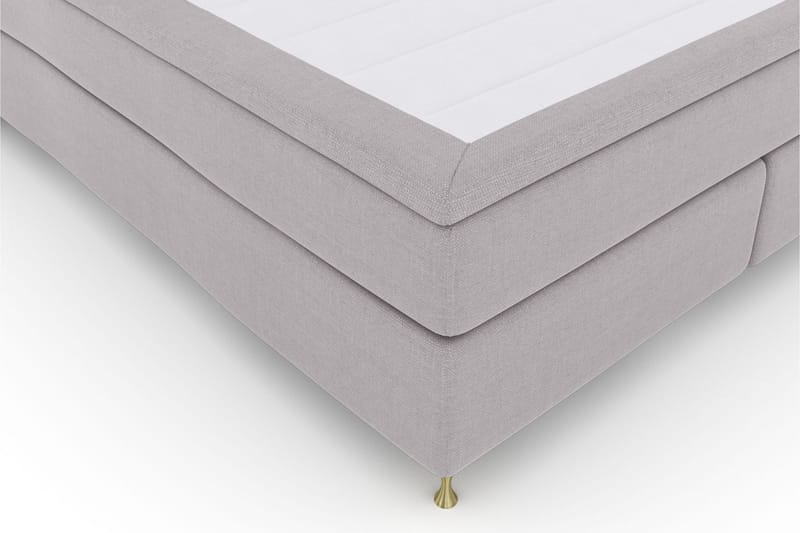 Komplett Sängpaket Choice No 6 210x210 Medium Memory/Pocket - Ljusgrå|Guld - Möbler - Säng - Kontinentalsäng