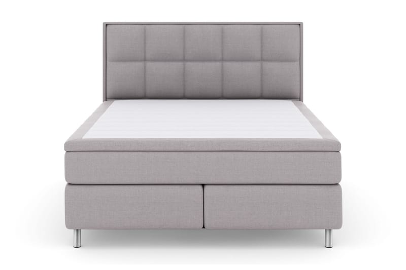 Komplett Sängpaket Choice No 6 210x210 Medium Memory/Pocket, Ljusgrå|Metall