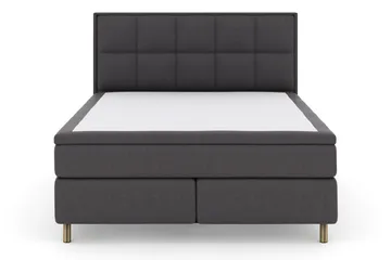 Komplett Sängpaket Choice No 6 210x210 Medium Watergel - Mörkgrå|Koppar - Möbler - Säng - Kontinentalsäng