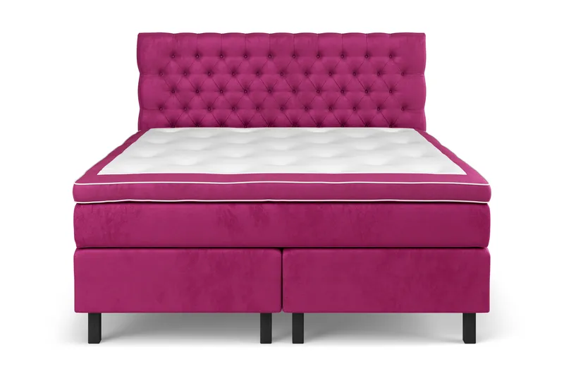 Komplett Sängpaket Estelle 180x200 cm - Rosa|Sammet - Möbler - Säng - Kontinentalsäng